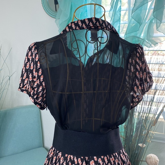 Floral Sheer Dress - Picture 5 of 6